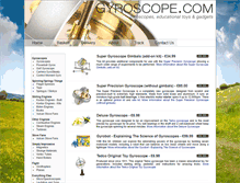 Tablet Screenshot of gyroscope.com